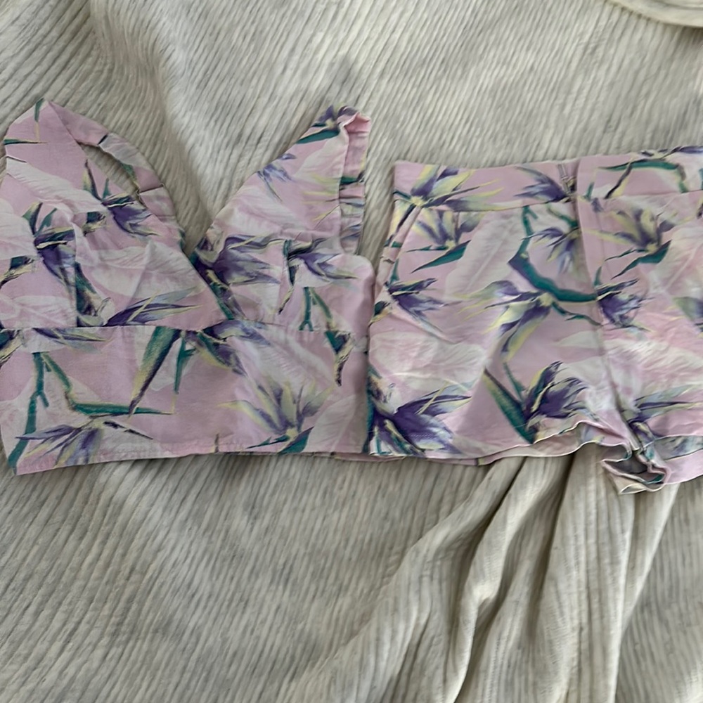 Forever 21 linen blend set